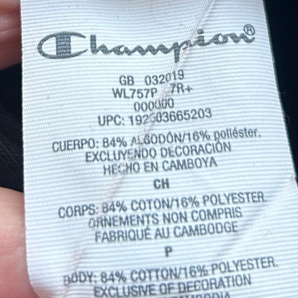 CHAMPION Reverse Weave All-Over Block Letter Hoodie - Picture 6 of 6